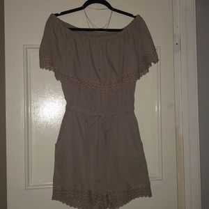 Trendy off the shoulders skort